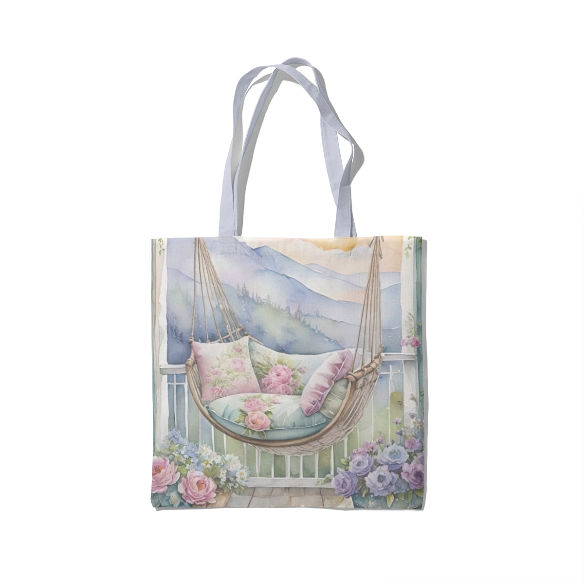 Lavender Hammock Mountain Morning Tote Bag