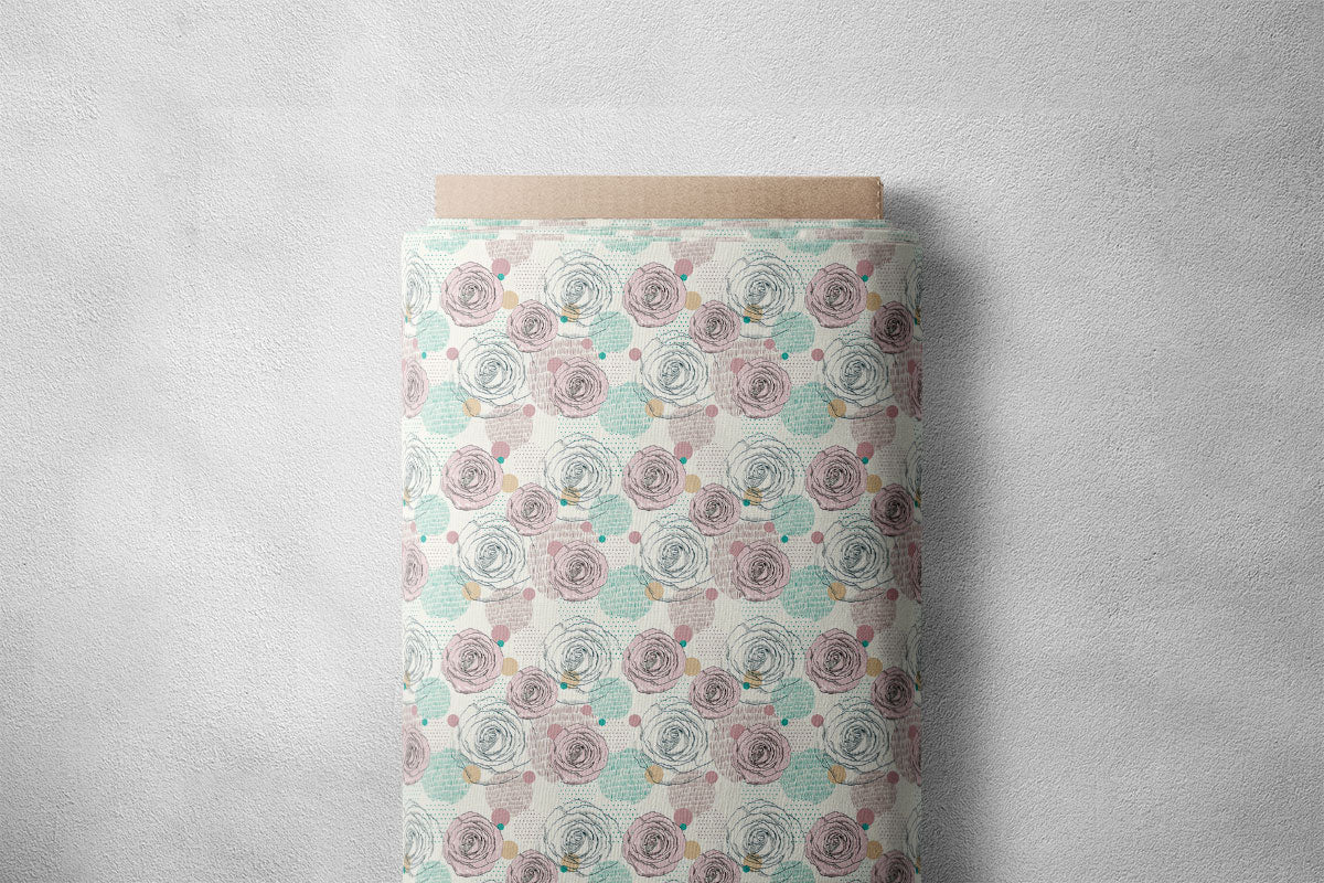 Ash Grey Floral Print