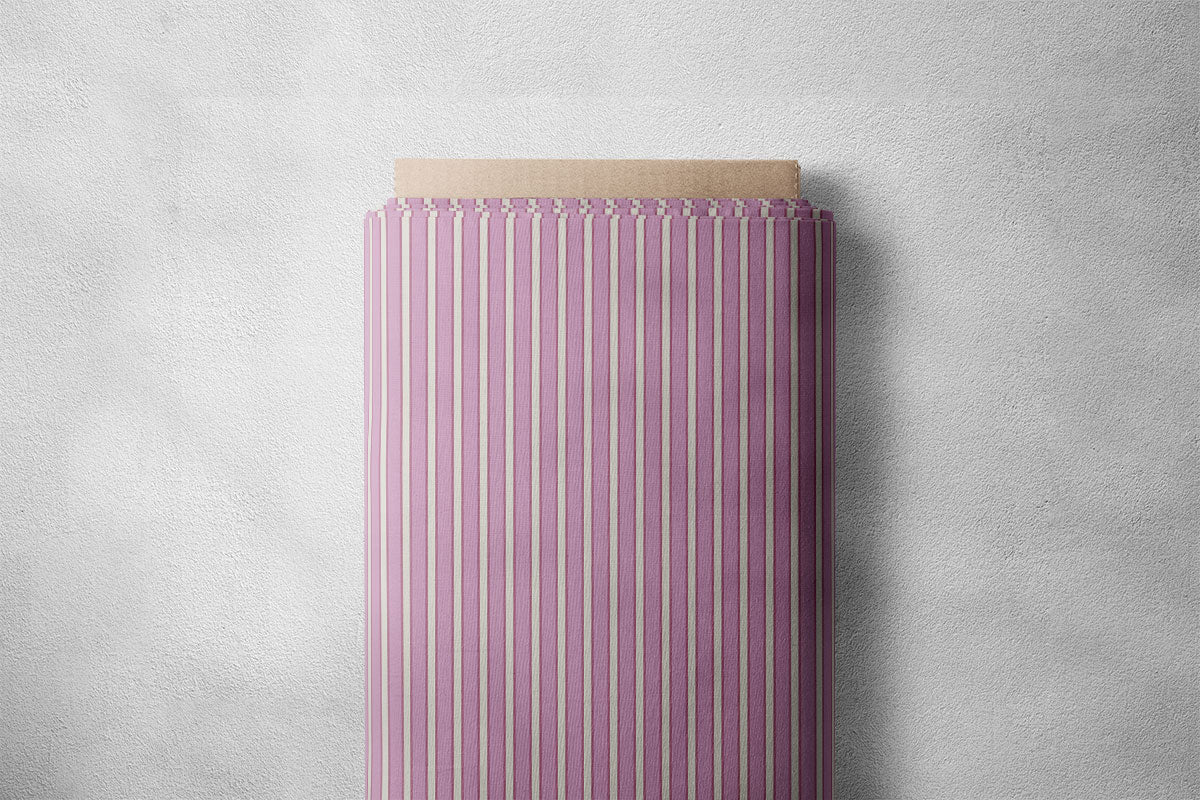 Light Plum Stripes Print