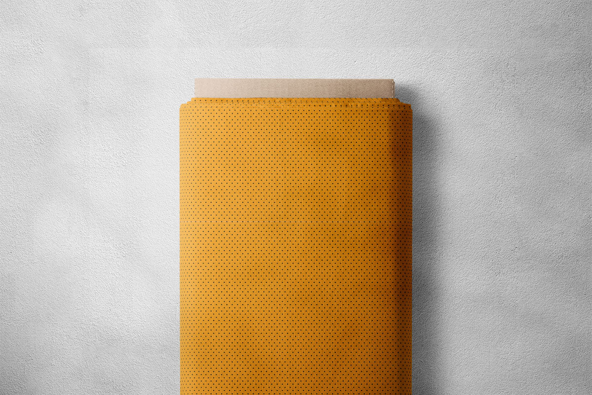 Papaya Orange Polka Dots Print