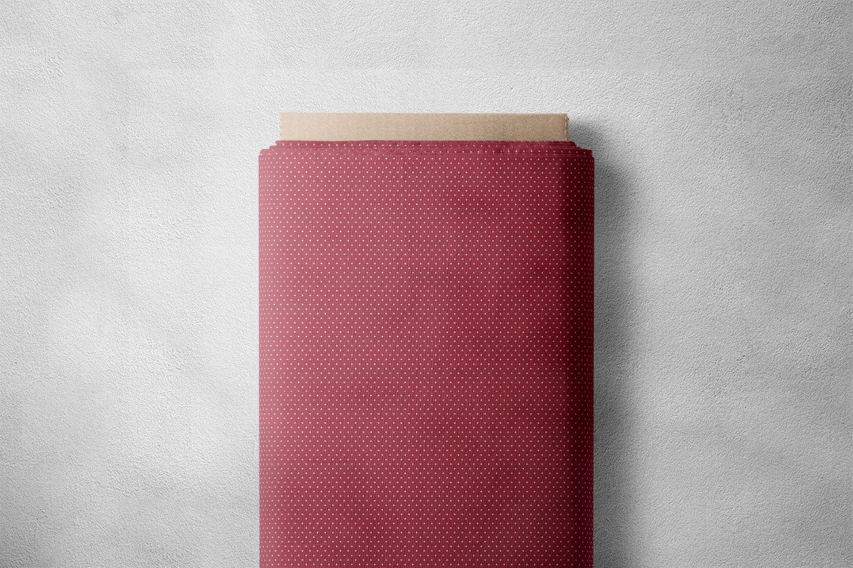 Cherrywood And Solid Pink Polka Dots Print