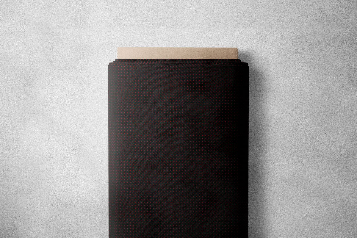 Smoky Black And Brown Derby Polka Dots Print