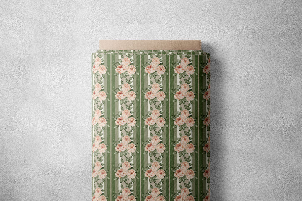 Mandys Pink Rose Buds Floral Print