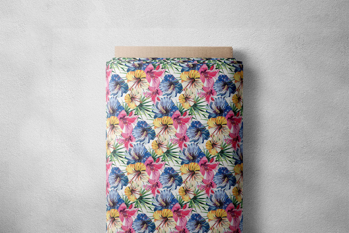 Blue Bell Lily Floral Print
