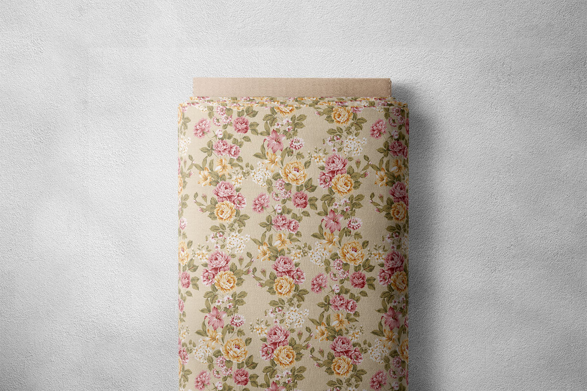 Muted Pink Floral Print