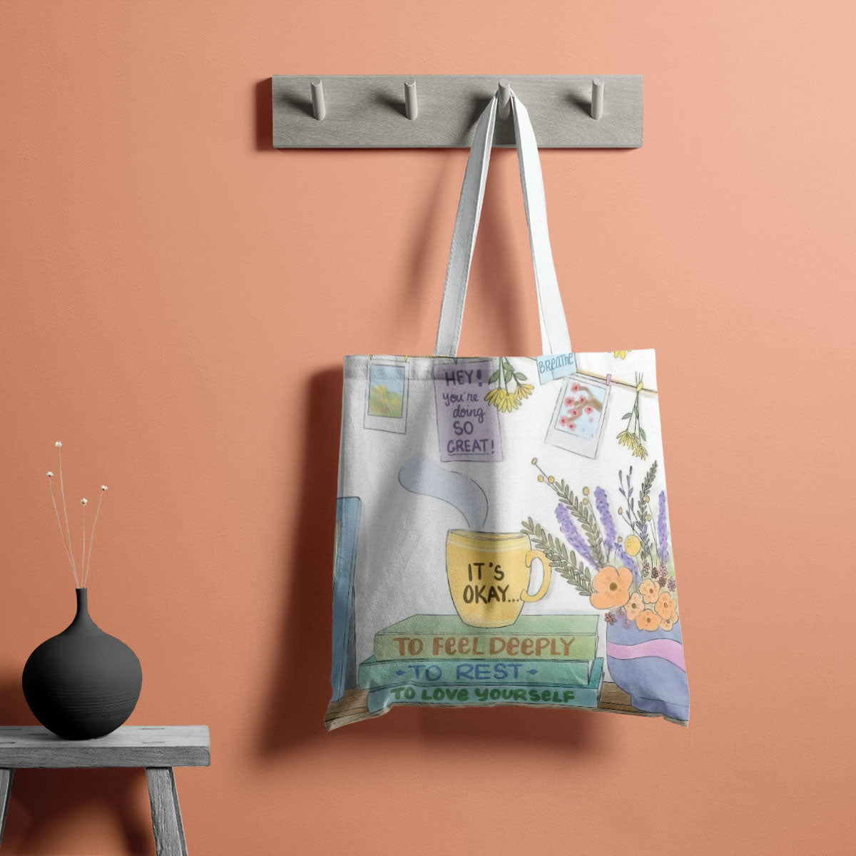 Love Yourself Canvas Tote Bag