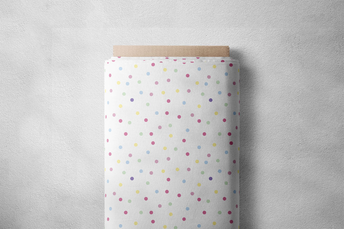 Multicolored Polka Dots Print
