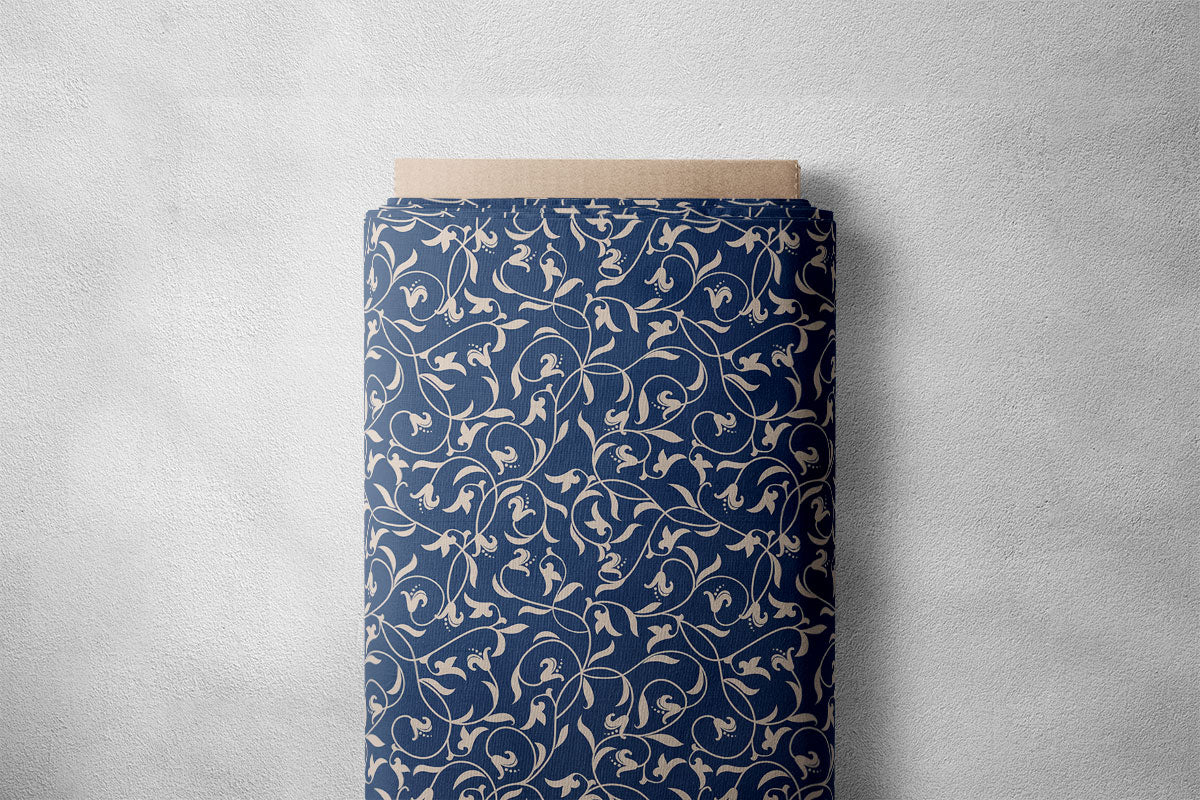 Nile Blue And Star Dust Pattern Geometric Print