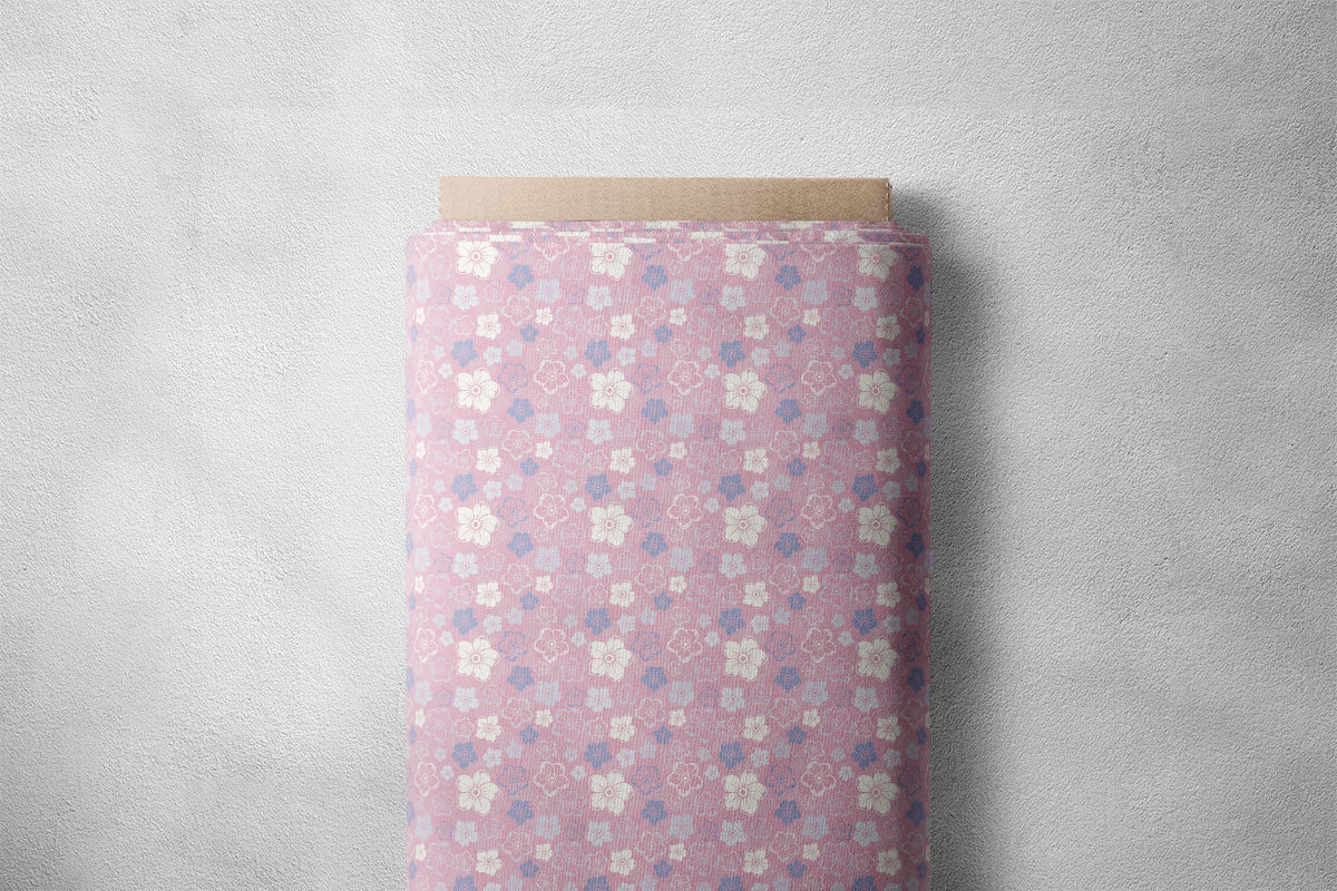 Light Mauve Spring Floral Print