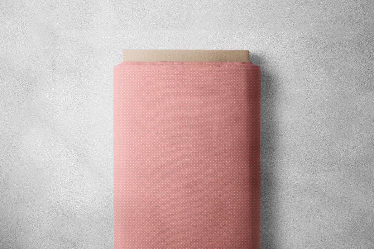 Dark Peach And Grey Nickel Polka Dots Print