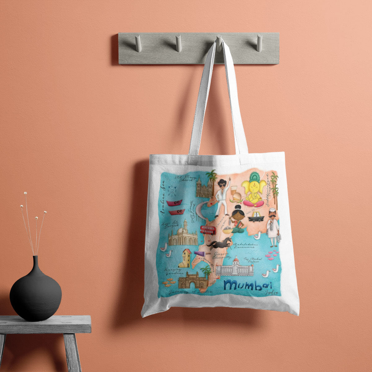 Explore Mumbai Canvas Tote Bag