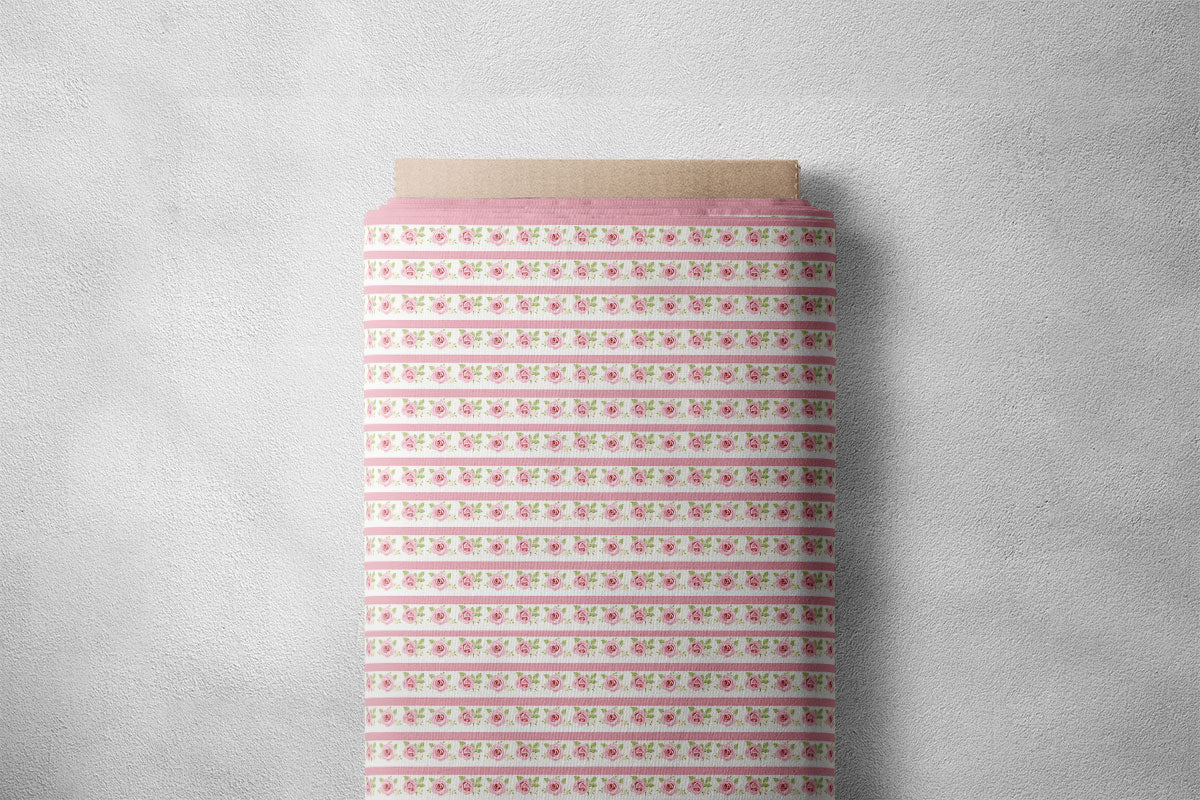 Moon Mist And Oriental Pink Floral Print