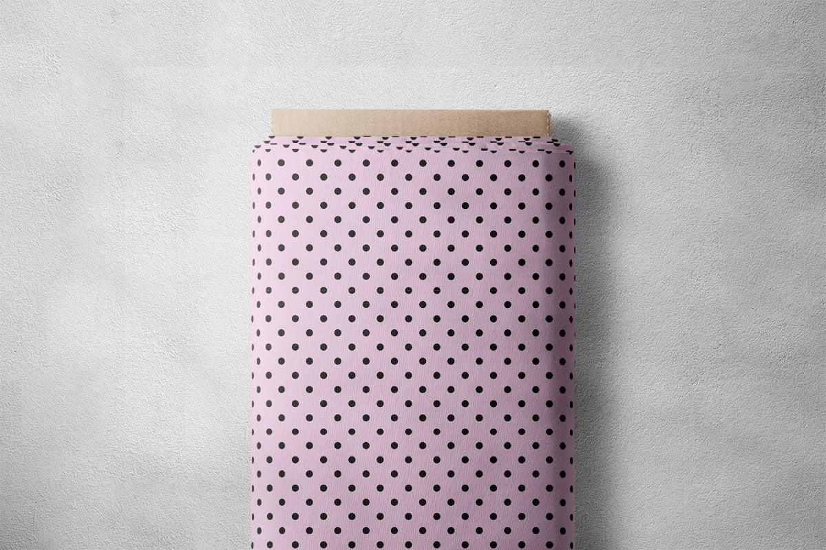 Classic Rose Polka Dots Print