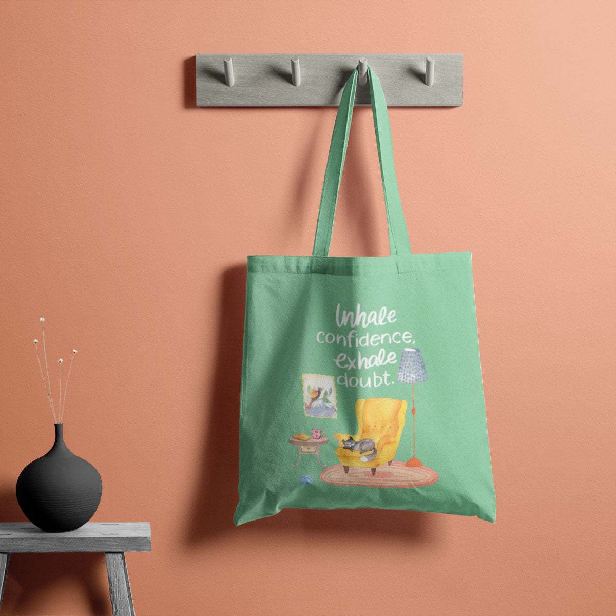 Self Care Canvas Tote Bag
