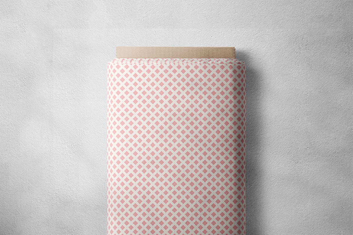 Cornflower Lilac Diamond Pattern  Geometric Print