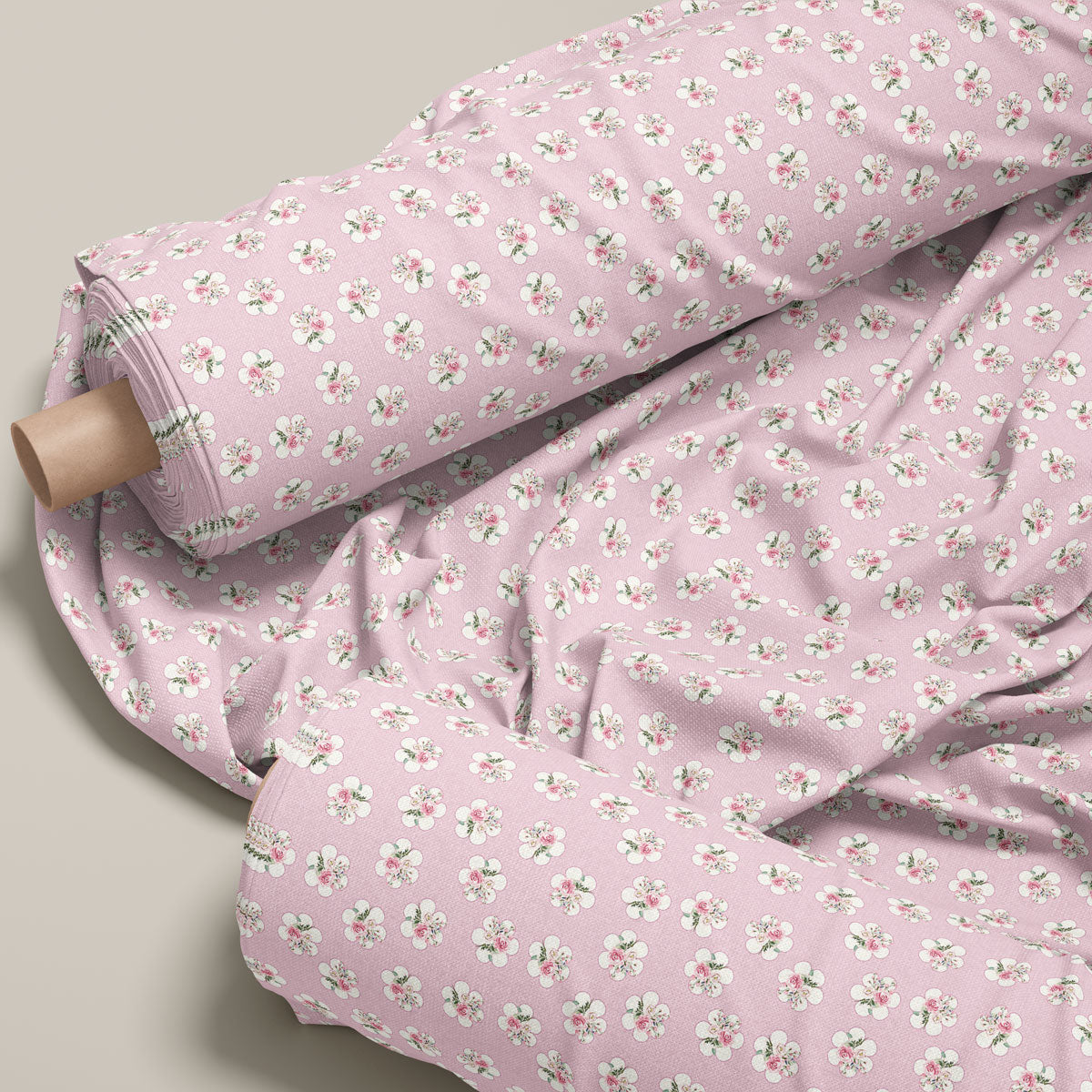 Light Pink Rose Floral Print