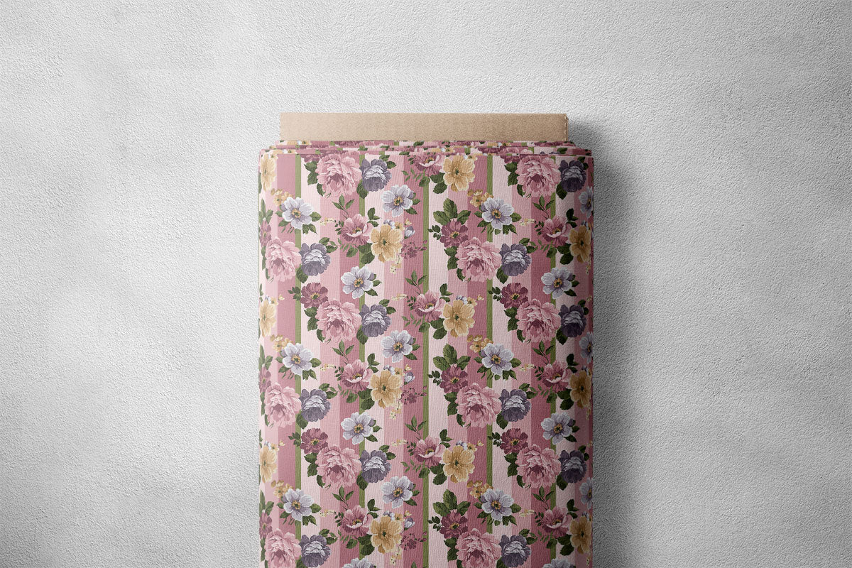 Petite Carnation Pink Rose Floral Print