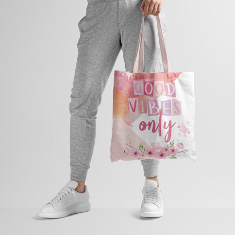Good Vibes Only Canvas Tote Bag