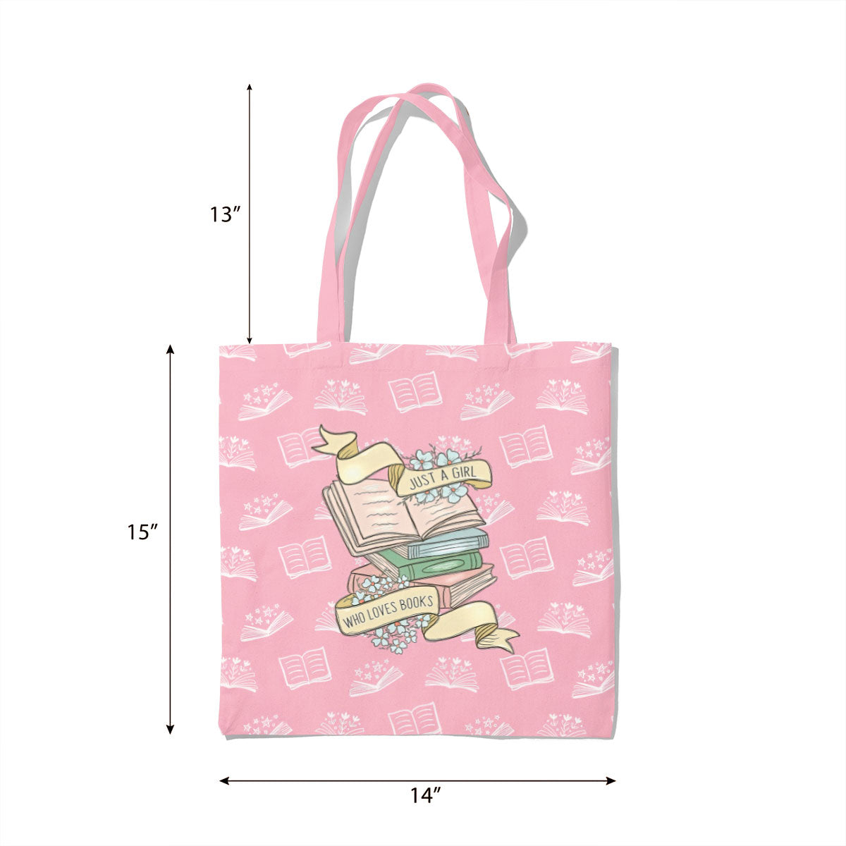 Book Lover Canvas Tote Bag