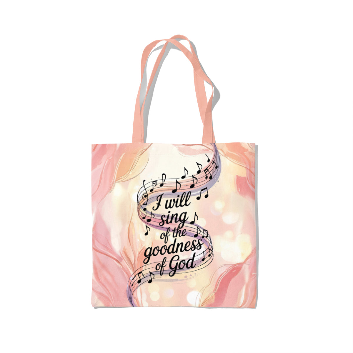 Goodness of God Musical Pastel Art Tote Bag