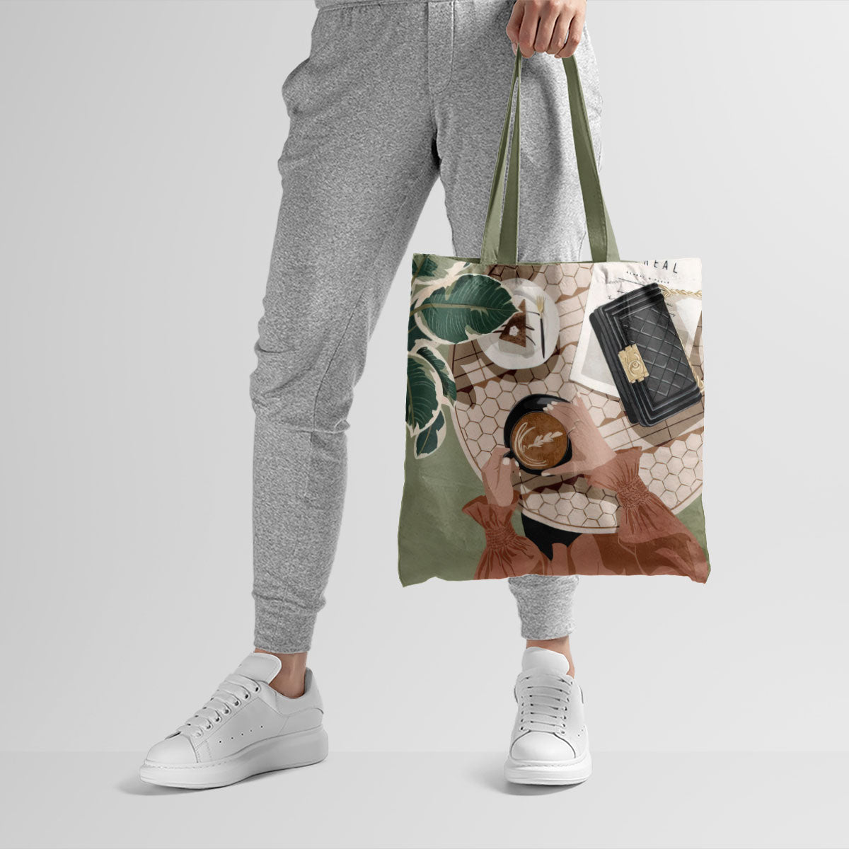 Coffee Break Canvas Tote Bag