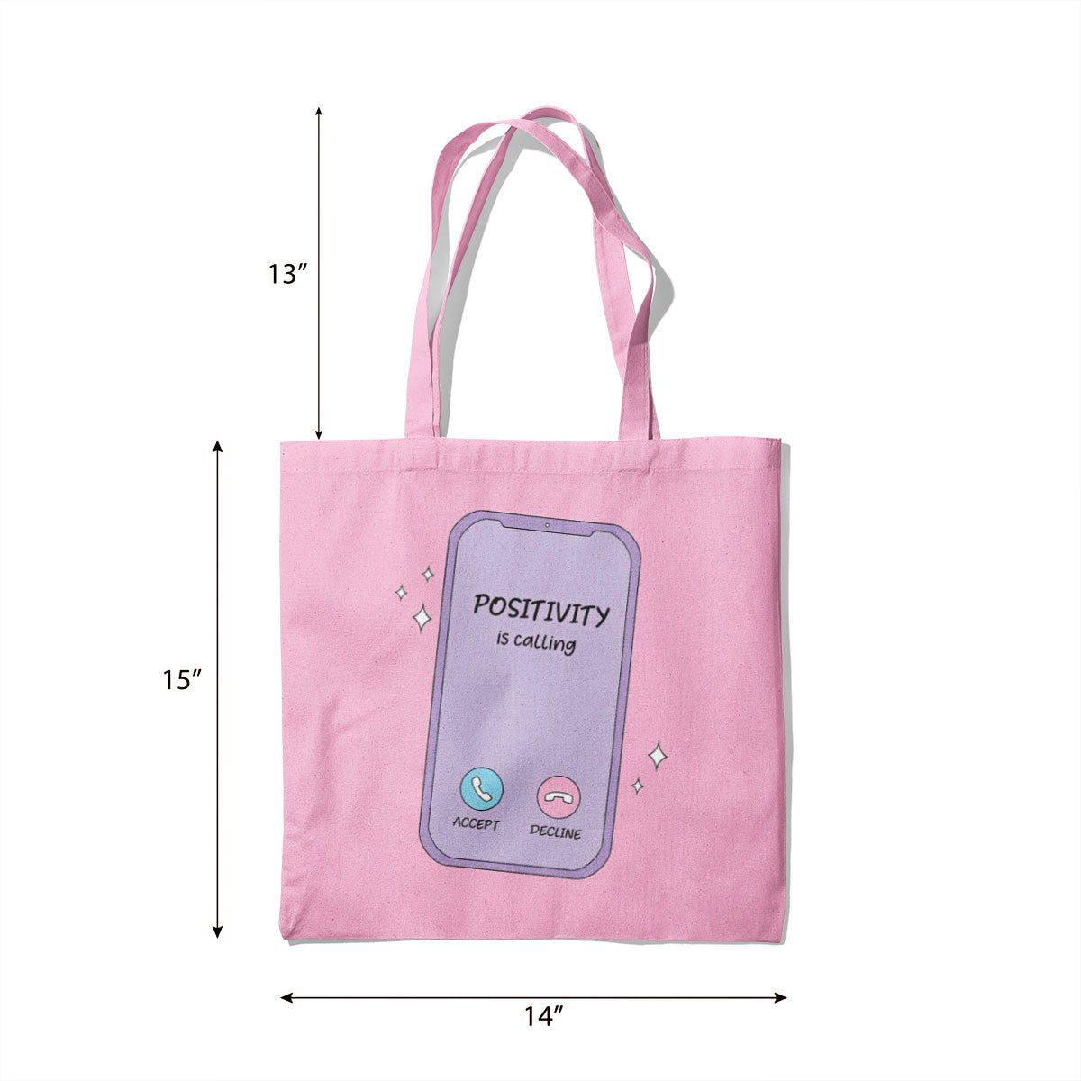 Positivity Canvas Tote Bag