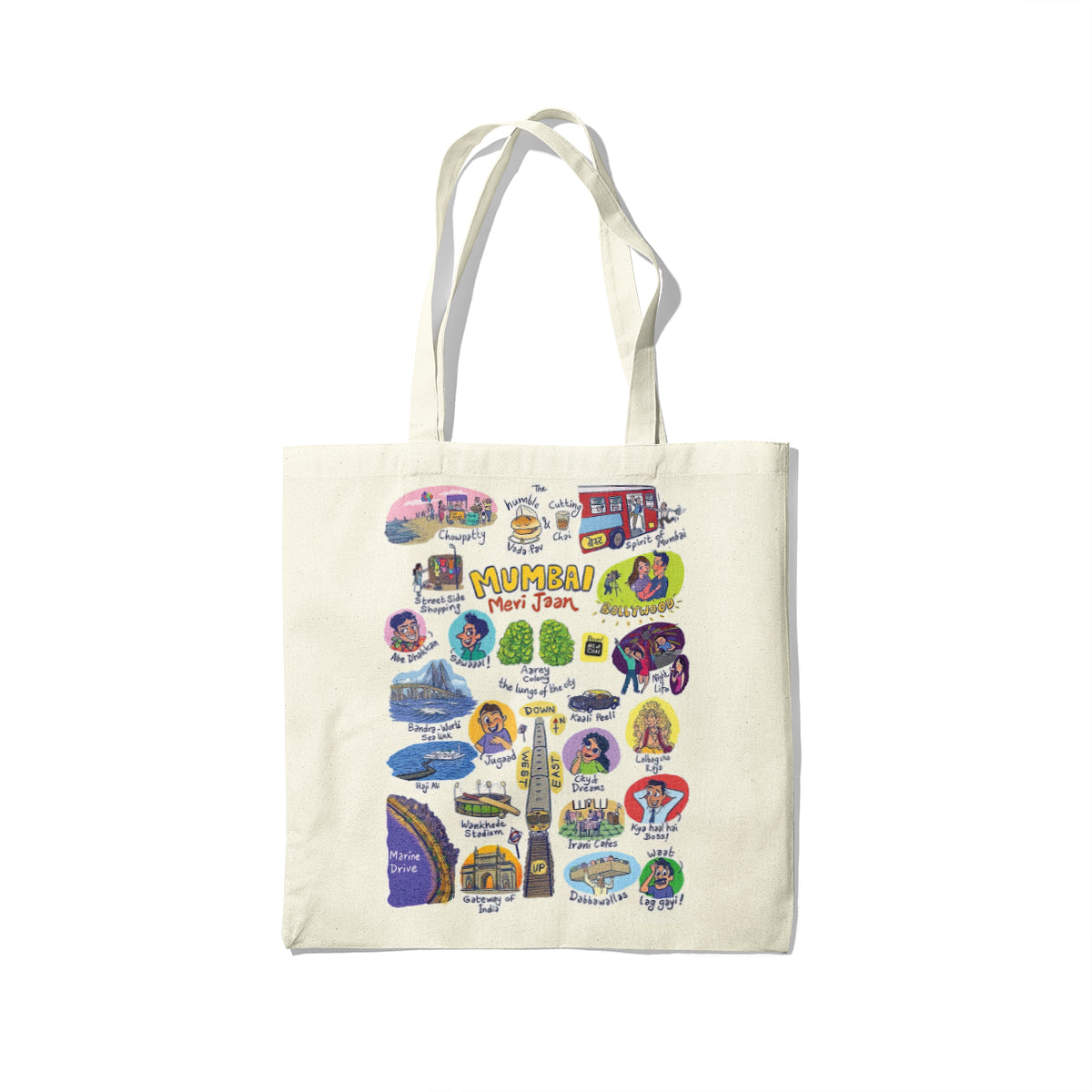 Mumbai Meri Jaan Canvas Tote Bag
