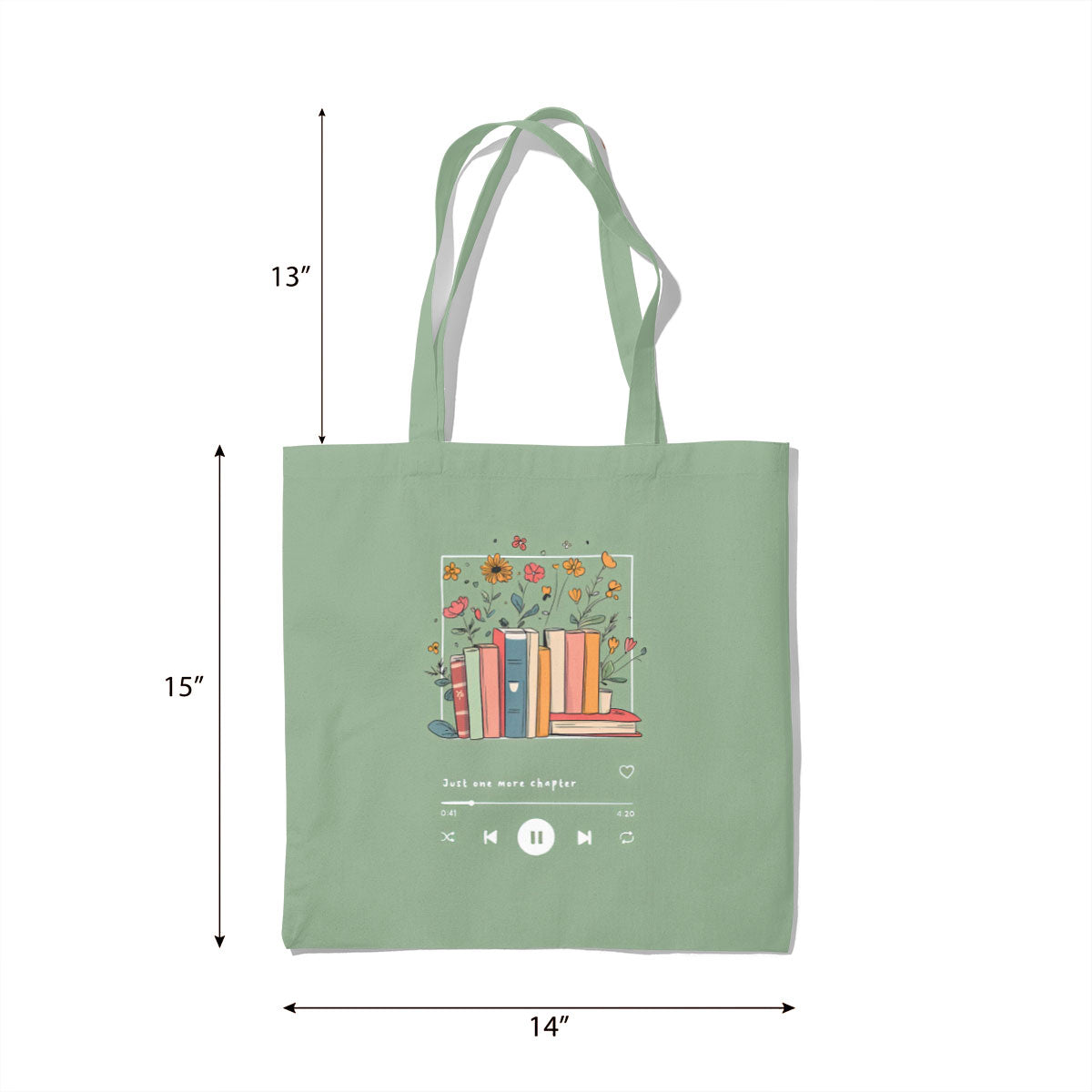 Bookish Melody Canvas Tote Bag