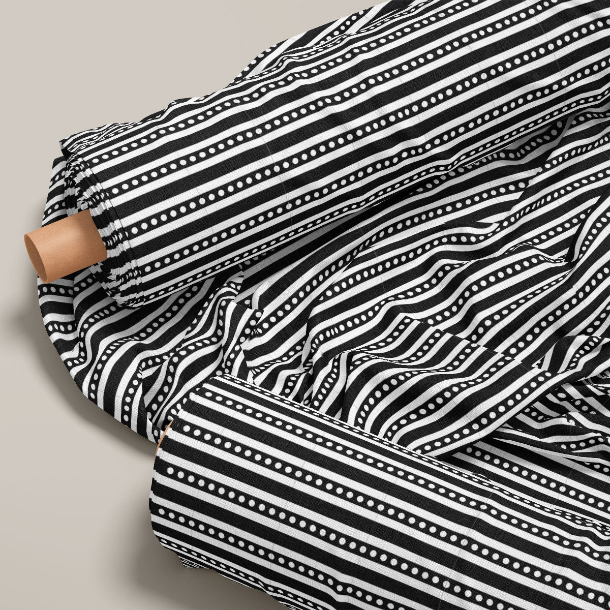 Black And White Stripes Print