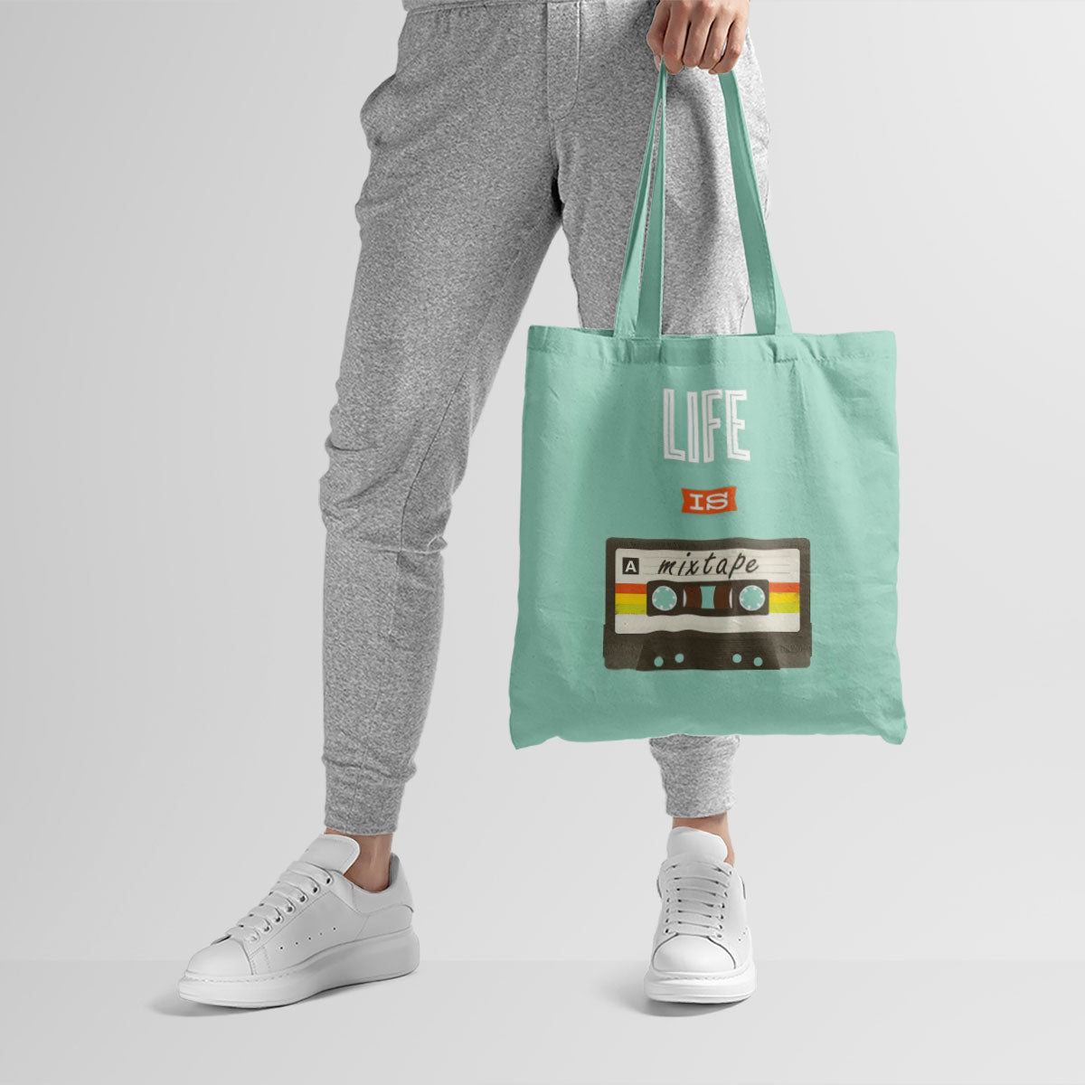 Life is Mixtape Canvas Tote Bag
