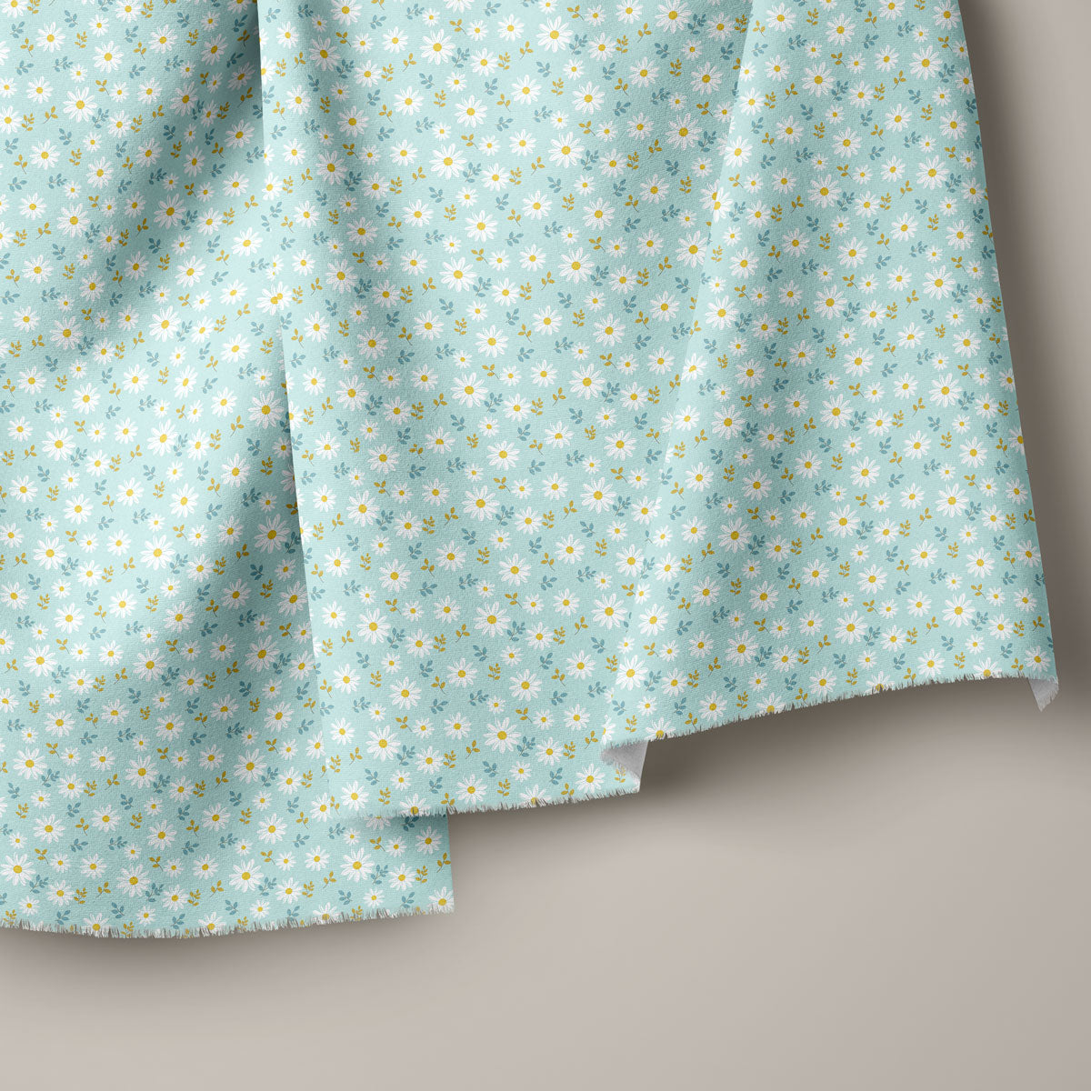 Soft Peach Daisies Floral Print