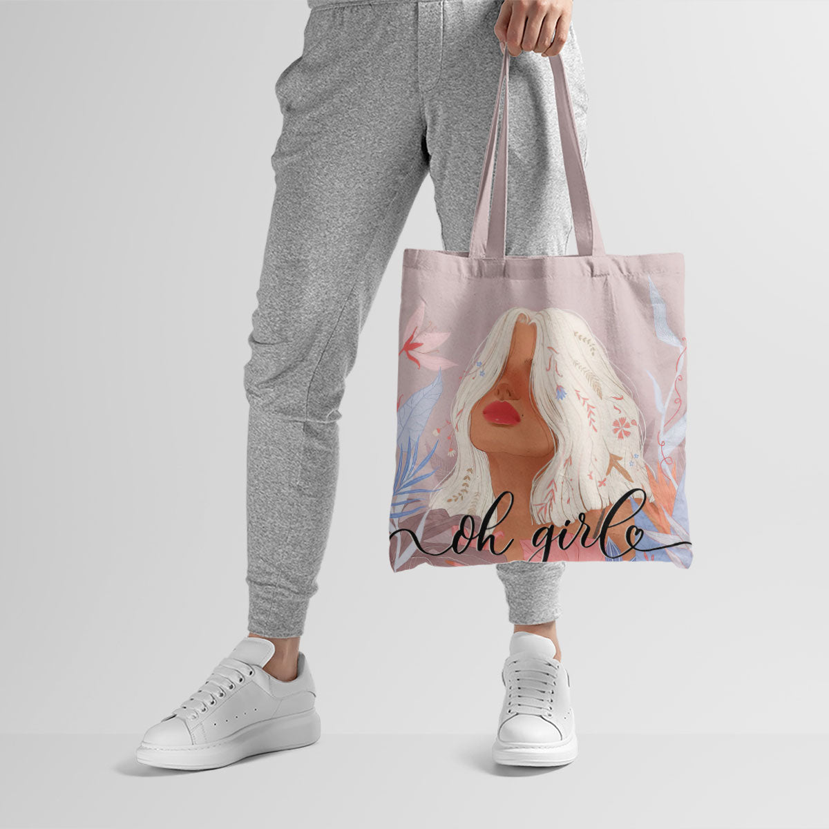 Oh Girl !!! Canvas Tote  Bag