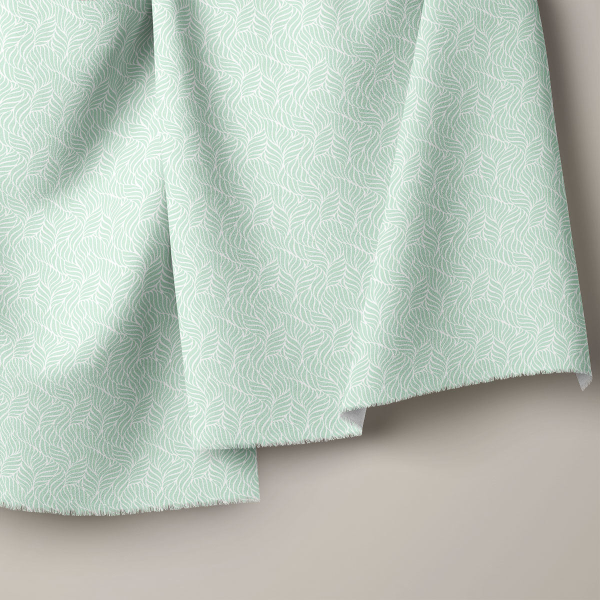 Celadon Striped Pattern Geometric Print