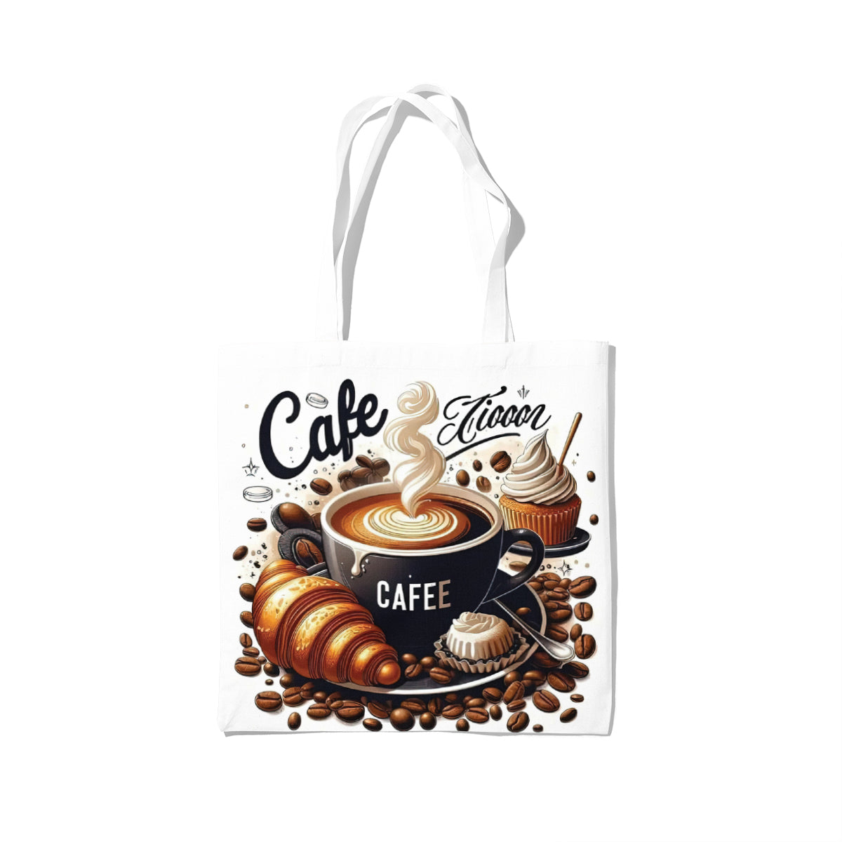 Classic French Café Breakfast Coffee Tote Bag