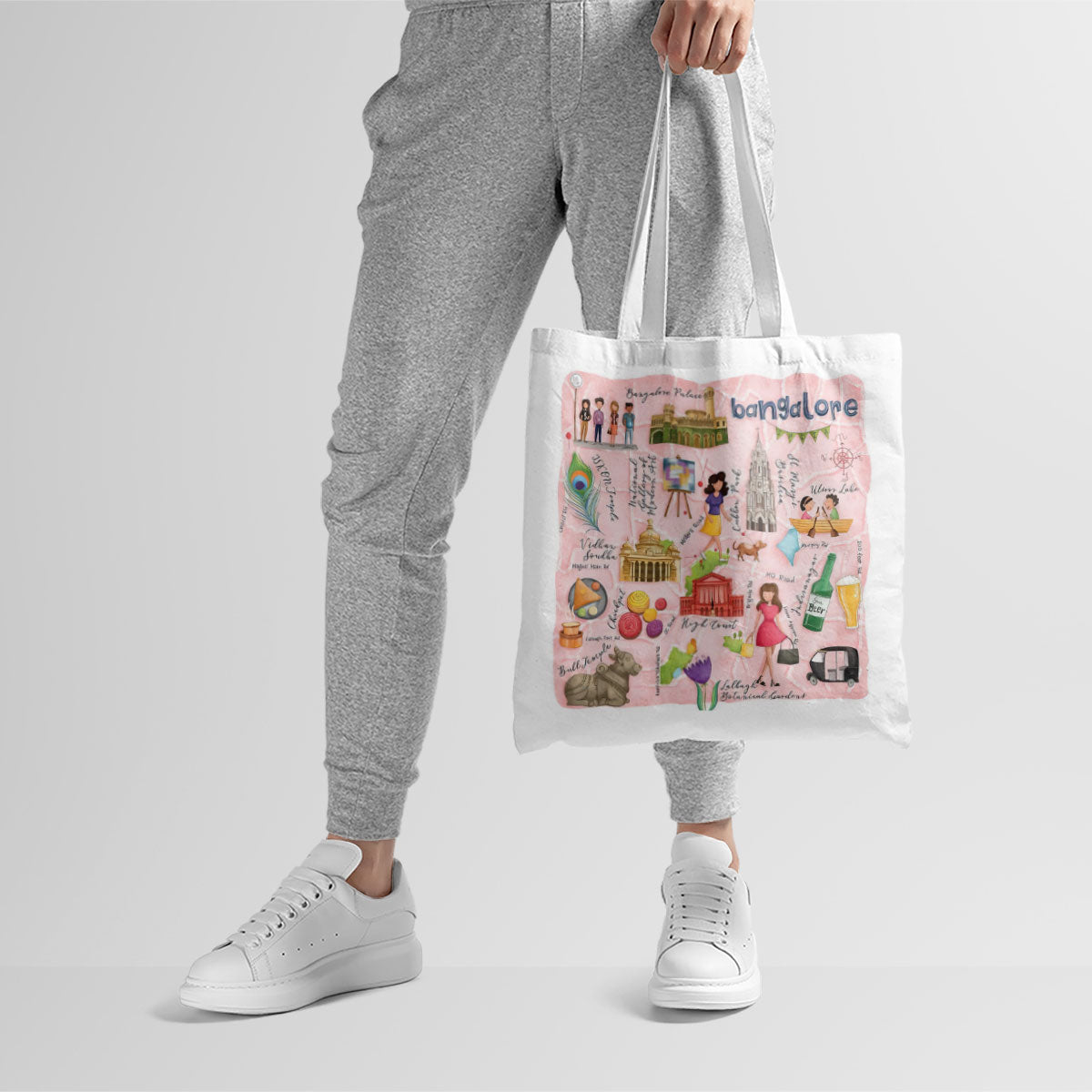 Explore Bangalore Canvas Tote Bag
