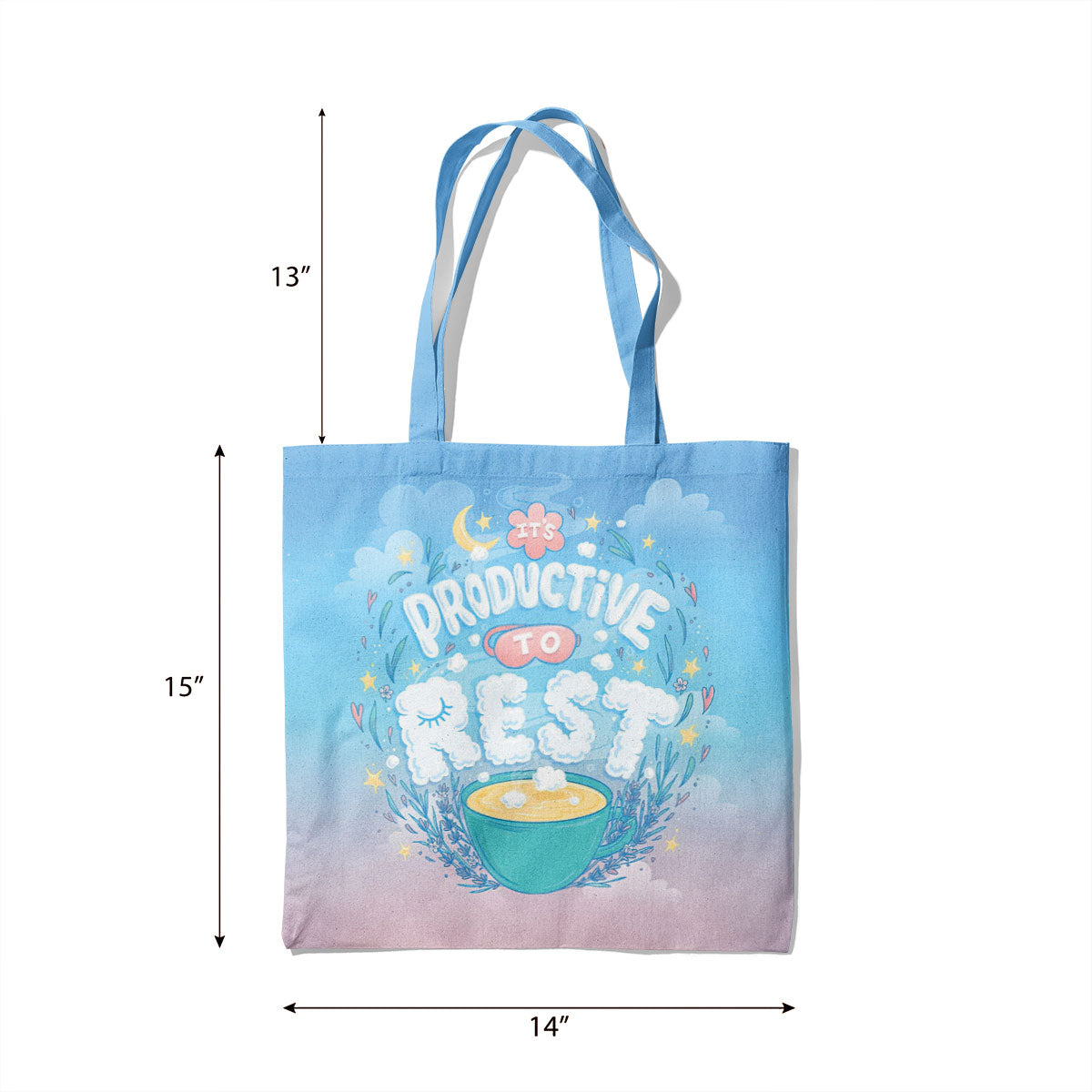 Productive To Rest Canvas Tote Bag