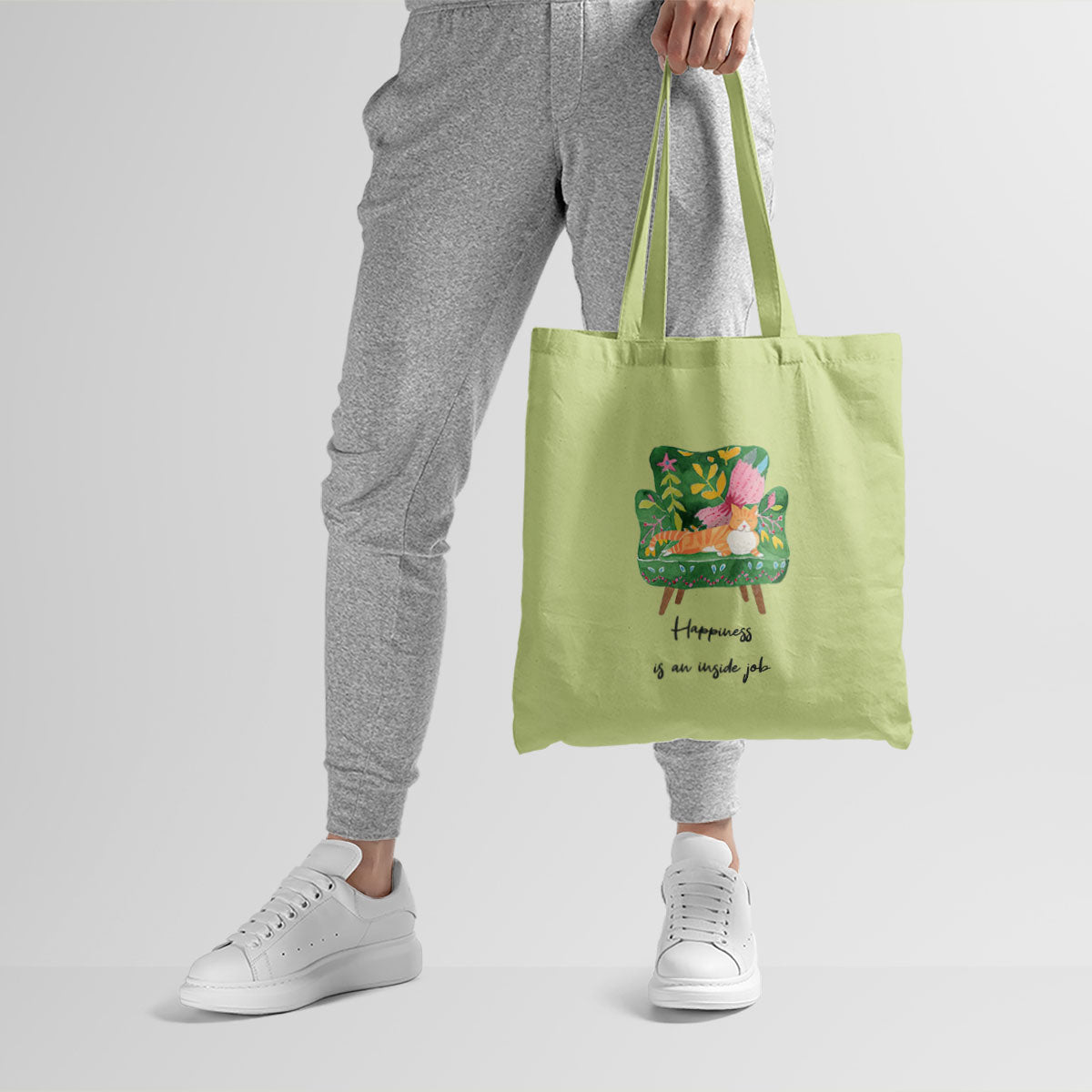 Happiness Canvas Tote Bag