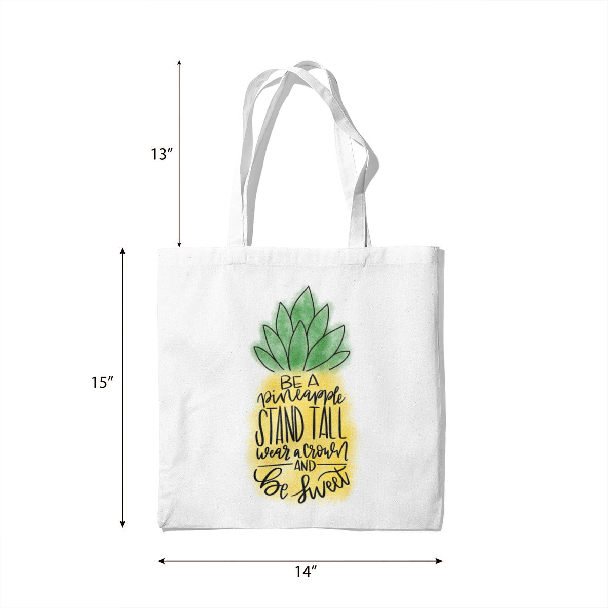 Be A Pineapple Canvas Tote Bag