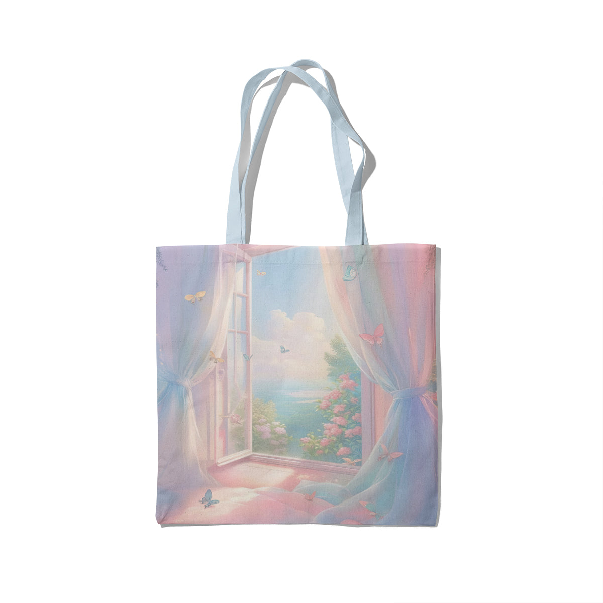 Butterfly Breeze Pastel Window View Tote Bag