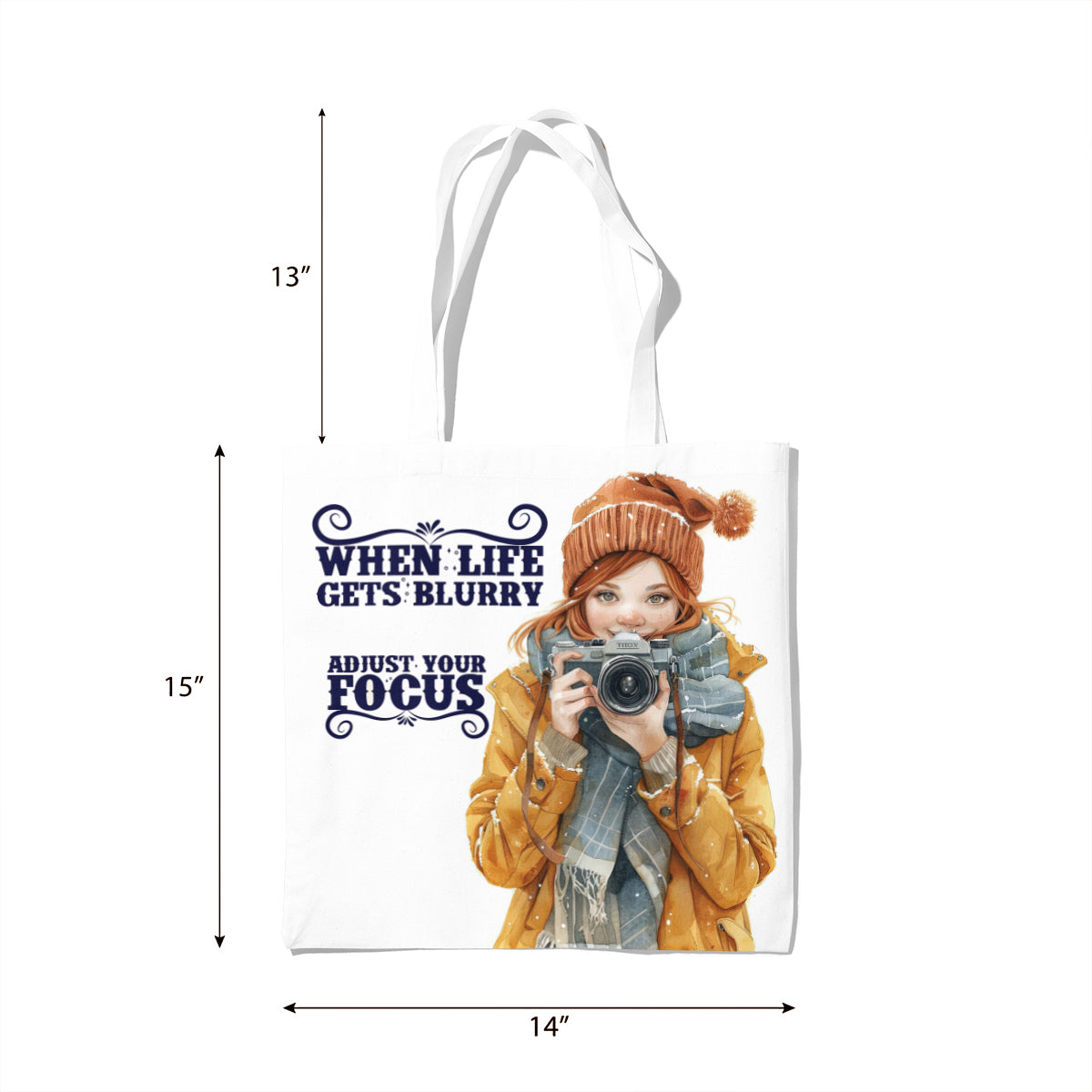 Adjust Your Focus Photographer Quote Tote Bag