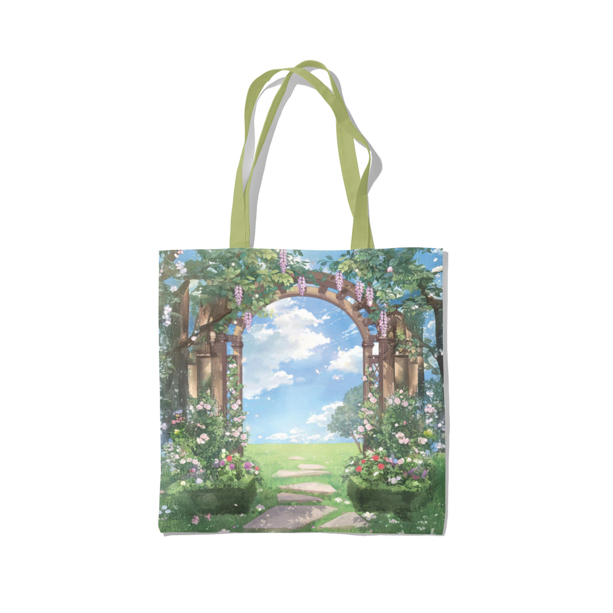 Garden Archway Into Spring Bloom Tote Bag