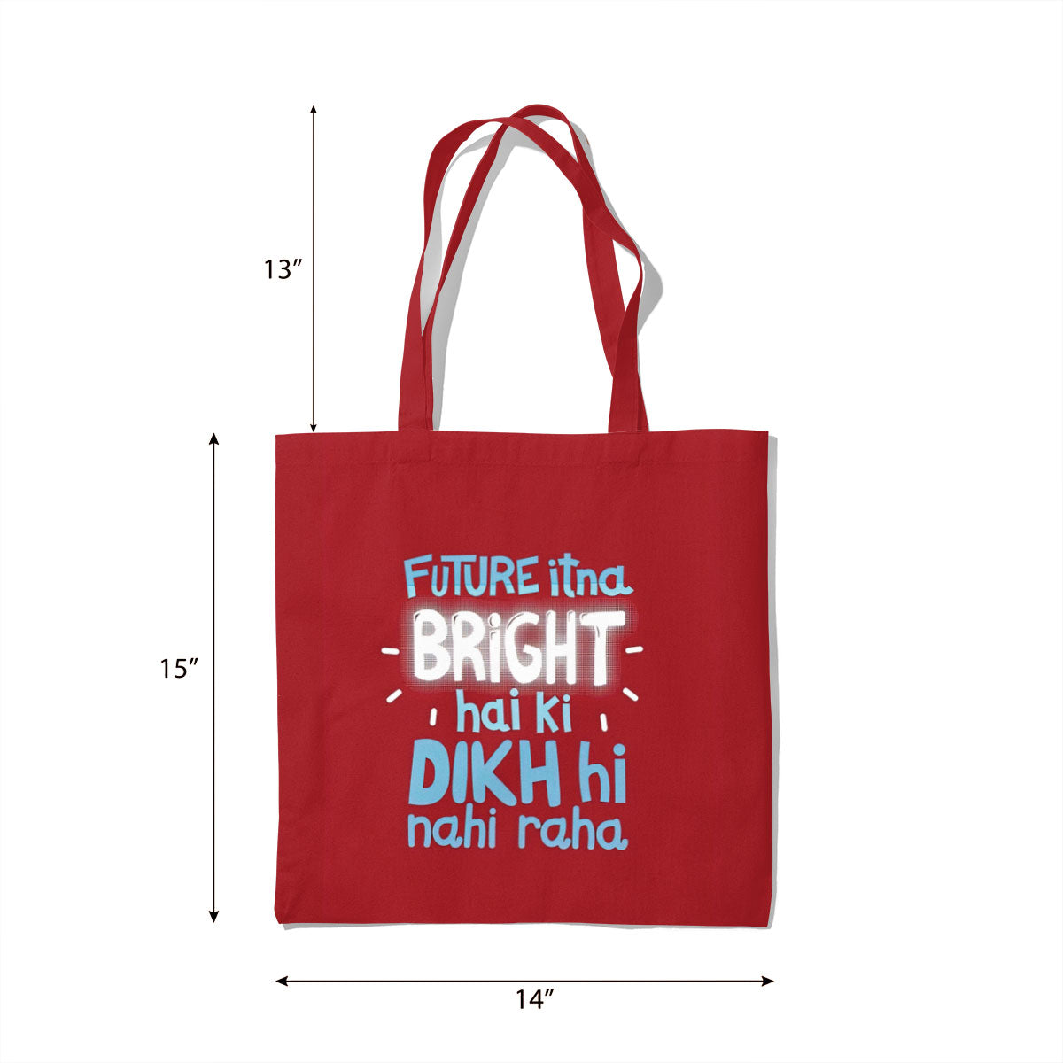 Future Bright Hai Canvas Tote Bag