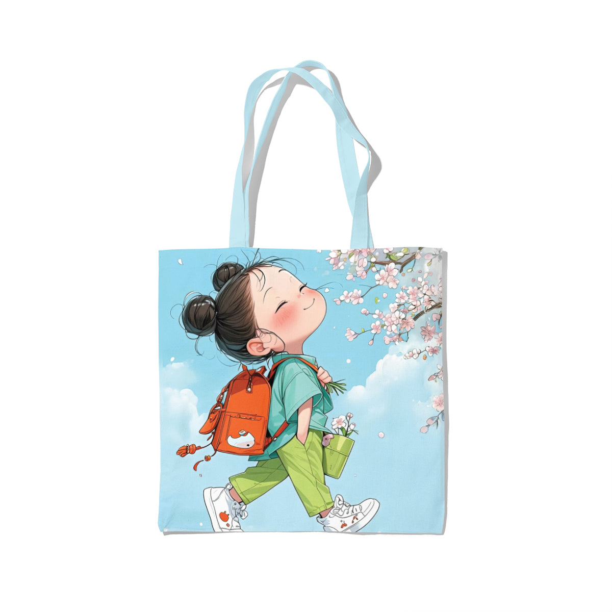 Cherry Blossom Little Wanderer Tote Bag