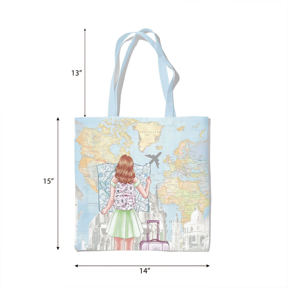 Wanderlust Explorer Canvas Tote Bag