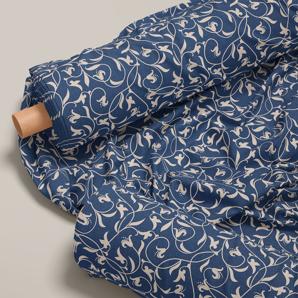 Nile Blue And Star Dust Pattern Geometric Print