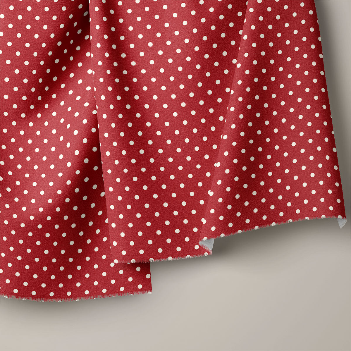 Red Wine Polka Dots Print