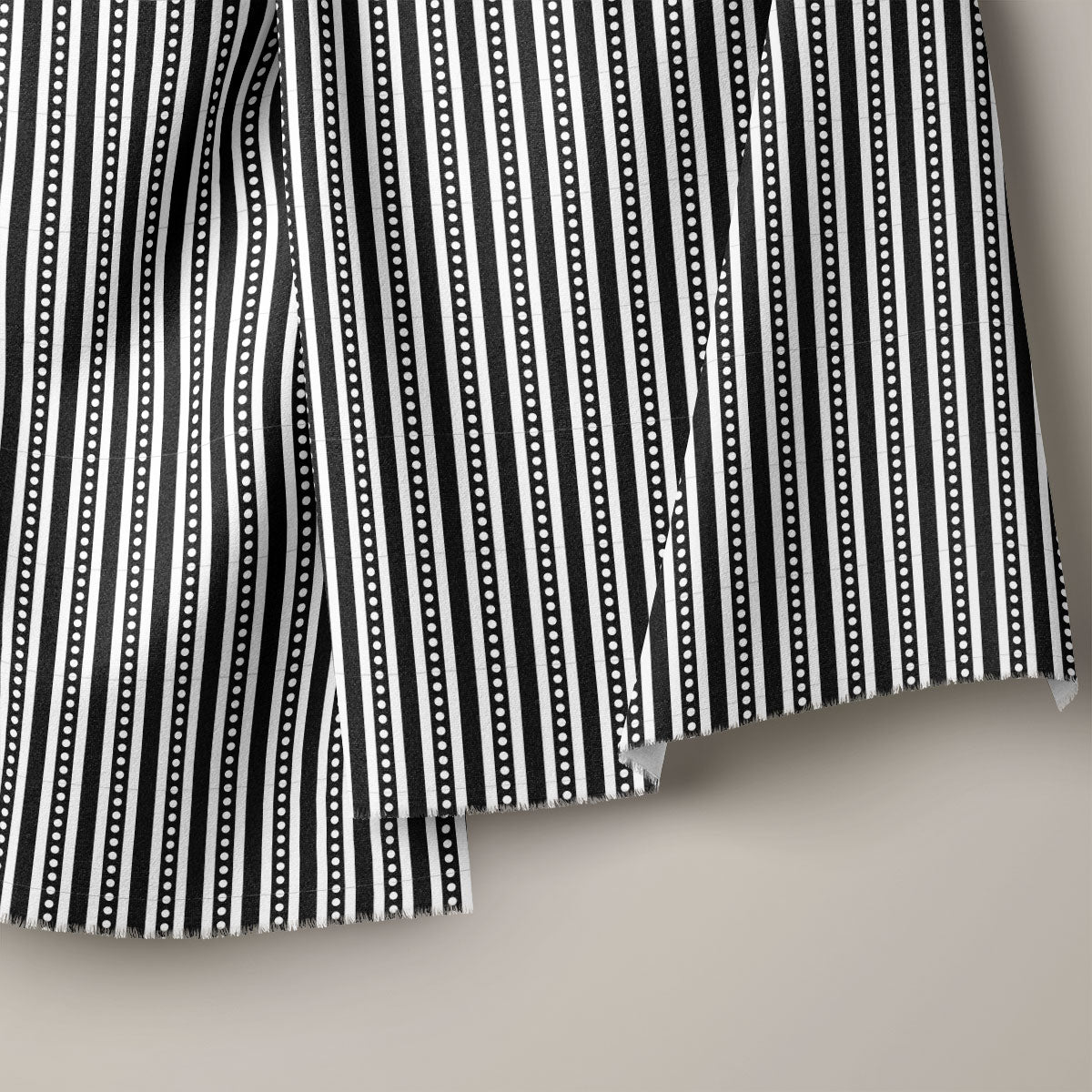 Black And White Stripes Print