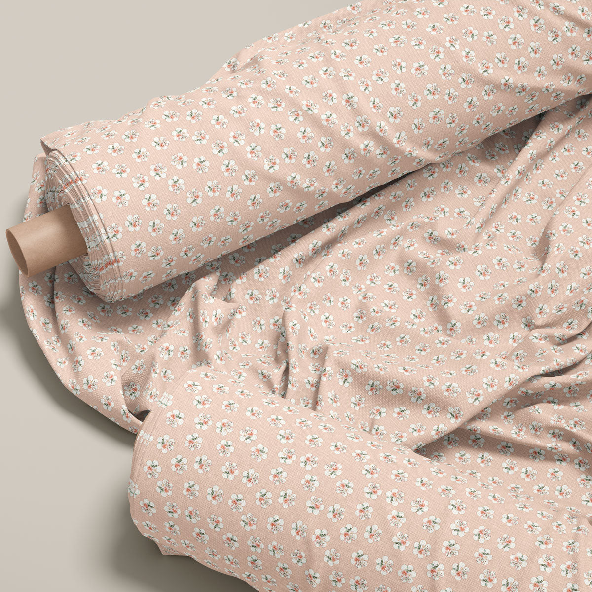 Orange Rose Floral Print