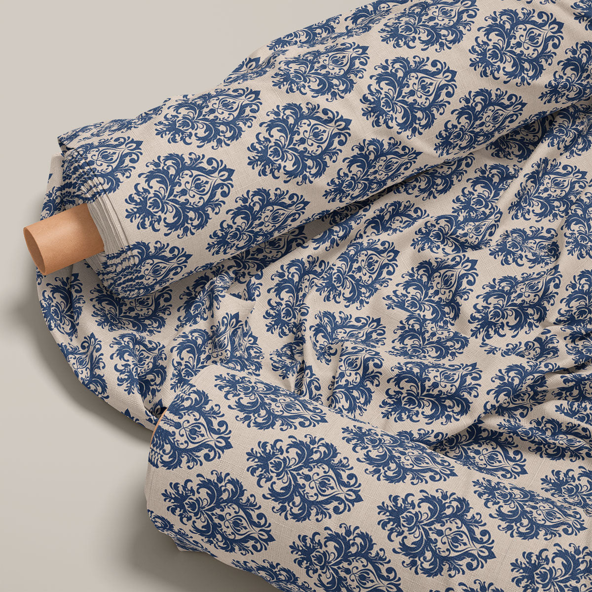 Pink Swan And Blue Whale Pattern Geometric Print