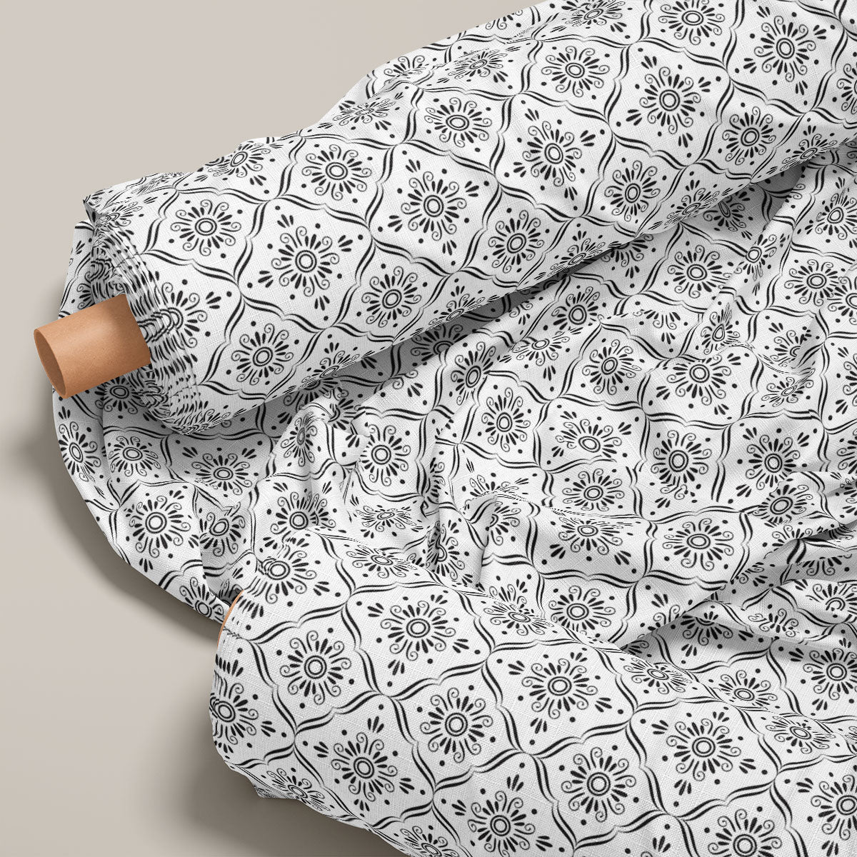 Nebula And Smoky Black Pattern Geometric Print